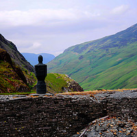 Buy canvas prints of The slate man of Honister by James Wood