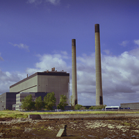 Buy canvas prints of  Cockenzie Power Station, East Lothian, Scotland by Ann McGrath