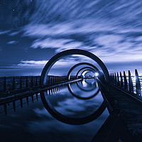 Buy canvas prints of The Falkirk Wheel Canal by Ann McGrath