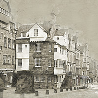 Buy canvas prints of John Knox House Edinburgh, Scotland by Ann McGrath