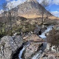 Buy canvas prints of Buachaille Etive Mor  , Glencoe in the Highlands of Scotland , H by Photogold Prints