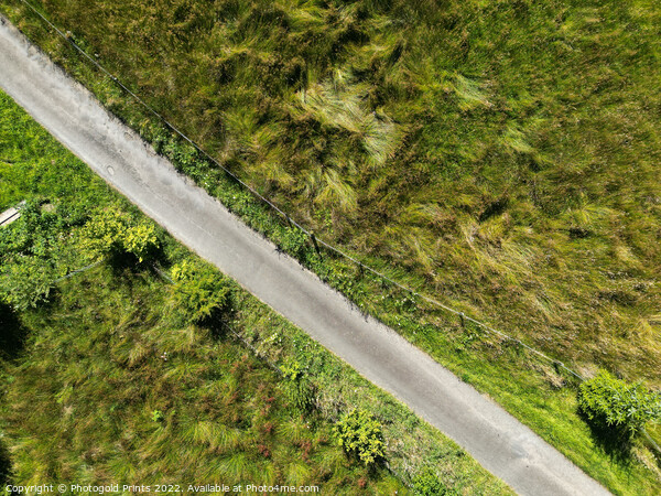 Aerial landscape of Ben Ledi Picture Board by Photogold Prints