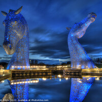 Buy canvas prints of the Kelpies, the Helix, Falkirk , Scotland by Photogold Prints