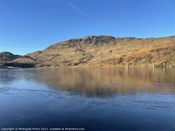 Loch Lubnaig in winter in the Highlands of Scotlan Picture Board by Photogold Prints