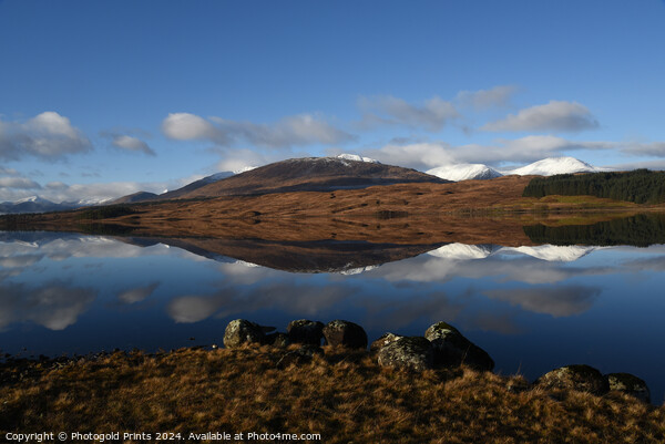 Loch Tulla  winter reflections ,  the Highlands of Scotland  Picture Board by Photogold Prints