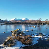 Buy canvas prints of snow covered Black Mount in the Highlands of Scotland by Photogold Prints