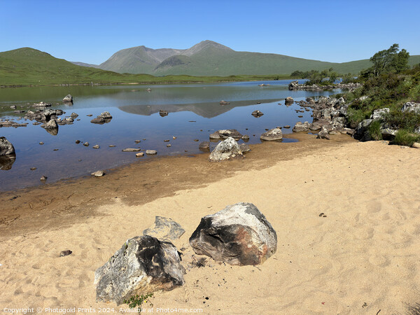 Loch Nah Achlaise , Black Mount in the Highlands of Scotland Picture Board by Photogold Prints