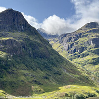 Buy canvas prints of Glen Coe in the Highlands of Scotland by Photogold Prints