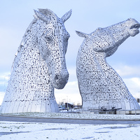 Buy canvas prints of  The Kelpies by Photogold Prints
