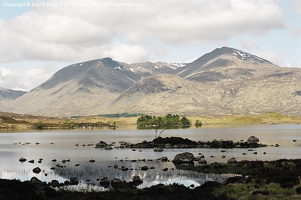 Lochan na h-Achlaise and the Black Mount Picture Board by Photogold Prints