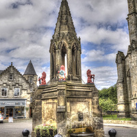 Buy canvas prints of  the Bruce Fountain , Falkland  by Photogold Prints