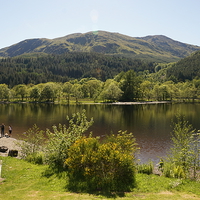 Buy canvas prints of    Loch Lubnaig  in the summertime ,  Scotland by Photogold Prints