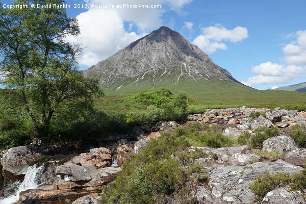 Buachaille Etive Mor and falls on the River Coupal Picture Board by Photogold Prints