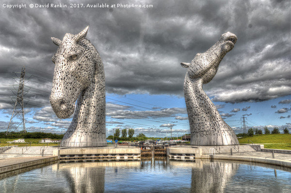  The Kelpies in the Helix Park in Falkirk,Scotland Picture Board by Photogold Prints