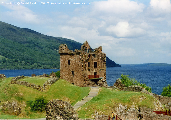 Grant Tower, Urquhart Castle on the shore of Loch  Picture Board by Photogold Prints