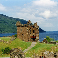 Buy canvas prints of Grant Tower, Urquhart Castle on the shore of Loch  by Photogold Prints