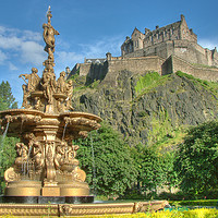 Buy canvas prints of Edinburgh Castle , Scotland by Photogold Prints