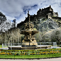 Buy canvas prints of Edinburgh Castle, Scotland by Photogold Prints