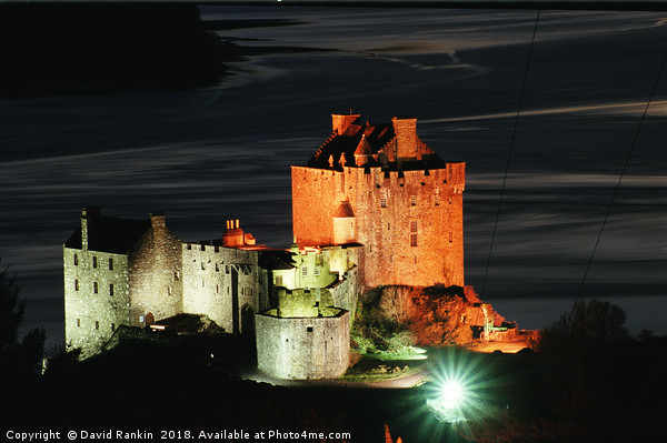 Eilean Donan Castle at night Picture Board by Photogold Prints