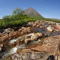 Buy canvas prints of Buachaille Etive Mor falls on the River Coupall ,  by Photogold Prints