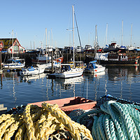 Buy canvas prints of Anstruther harbour , Fife , Scotland in winter by Photogold Prints