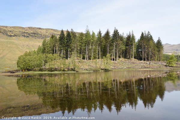 reflection on Loch Lubhair in the Highlands of Sco Picture Board by Photogold Prints
