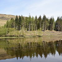Buy canvas prints of reflection on Loch Lubhair in the Highlands of Sco by Photogold Prints