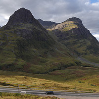 Buy canvas prints of the Paps of Glencoe in the Highlands of Scotland by Photogold Prints