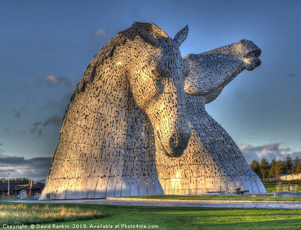 the Kelpies, Helix park, Falkirk HDR Picture Board by Photogold Prints