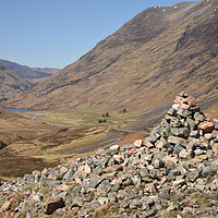 Buy canvas prints of stone cairn in Glencoe, the Highlands of Scotland  by Photogold Prints