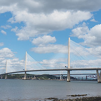 Buy canvas prints of Queensferry Crossing over the River Forth , Scotla by Photogold Prints