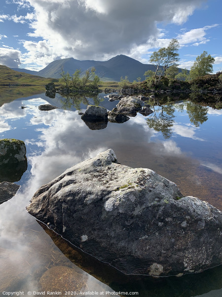 Lochan na h-Achlaise , the Black Mount in the High Picture Board by Photogold Prints