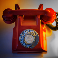 Buy canvas prints of  Red Telephone by John Baker