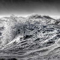 Buy canvas prints of Wave Action by John Baker