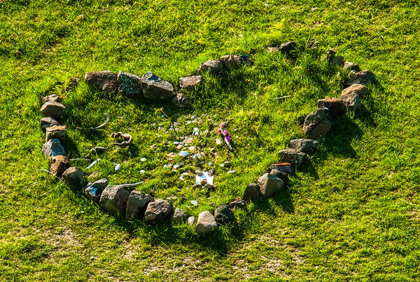 Heart Sculpture, Fairy Glen, Isle of Skye Picture Board by David Ross