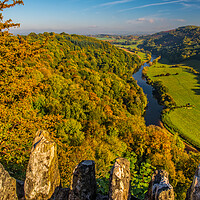 Buy canvas prints of Symonds Yat Rock and the River Wye in Autumn by David Ross