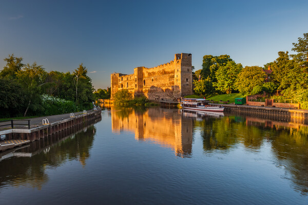 Newark Castle and the River Trent at Sunset Picture Board by David Ross