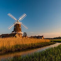 Buy canvas prints of Cley-next-the-Sea Windmill, Norfolk by David Ross