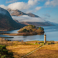 Buy canvas prints of Glenfinnan Monument and Loch Shiel, Scottish Highlands by David Ross