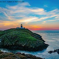 Buy canvas prints of Sunset at Strumble Head by David Ross