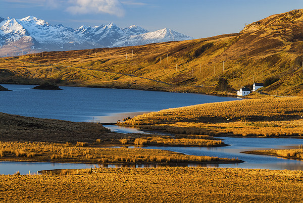 Loch Fada and the Black Cuillins, Isle of Skye Picture Board by David Ross