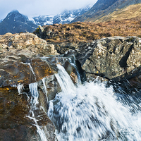 Buy canvas prints of Fairy Pools, Glenbrittle, Isle of Skye by David Ross
