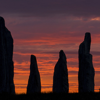 Buy canvas prints of Callanish Stone Circle at Sunrise, Isle of Lewis by David Ross