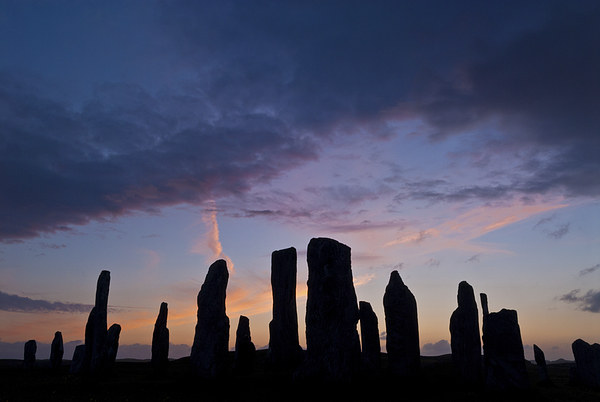 Callanish Standing Stones Sunset Picture Board by David Ross