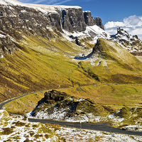 Buy canvas prints of Trotternish Ridge and The Quiraing, Skye by David Ross