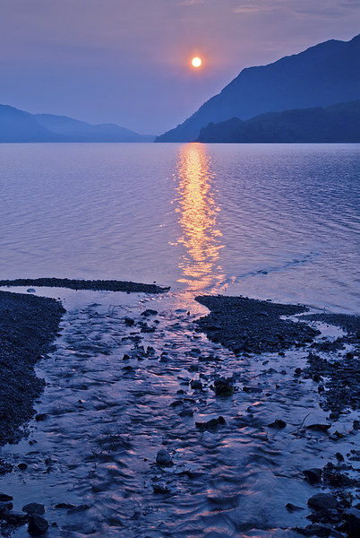 Ullswater at Sunrise, near Glenridding Picture Board by David Ross