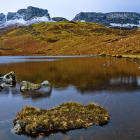 Buy canvas prints of Trotternish Ridge at Dawn, Isle of Skye by David Ross