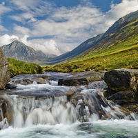 Buy canvas prints of Glen Rosa and Goatfell, Arran by David Ross