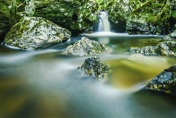 Wood of Cree waterfall, Dumfries and Galloway Picture Board by David Ross