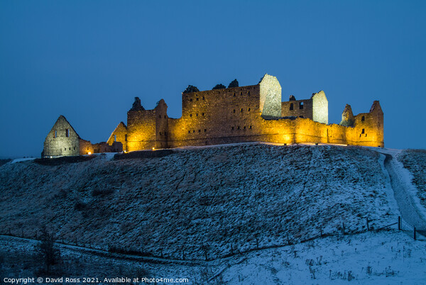 Ruthven Barracks in Winter, Cairngorms National Park Picture Board by David Ross